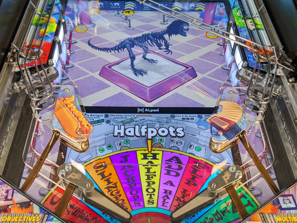 USED - 353310 Virtual Pinball TR2™ Machine, 327 Famous Pinball Games, 49  4K-LCD Screen, Full Forced Feedback Package, LED Strips